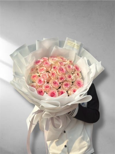 30 Pink Roses Bouquet - S